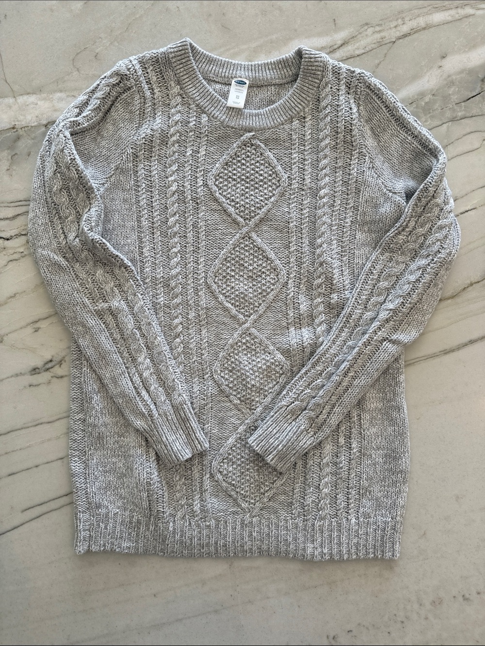 Old Navy Cable Knit Maternity Sweater - Heather Gray